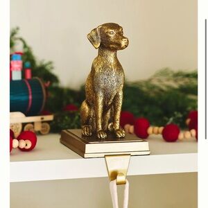 New Anthropologie Animal Icon Dog Retriever Stocking Holder